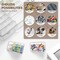 12-Pack Small Bead Organizer Boxes – Clear Plastic Storage Containers with Hinged Lids for Beads, Jewelry Making, Crafts, Hardware, Fishing Tackle, and Small Parts (Includes 32 Labels)